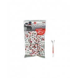 Pride Golf Tee - Tees Shortee 2 1/8" 53mm 120 unitats Blanc i Vermell