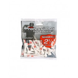 Pride Golf Tee - Tees Shortee 2 1/8" 53mm 25 unités Blanc et Rouge