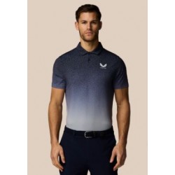 CASTORE - Men’s Golf Map Printed Short Sleeve Polo Top