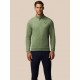 CASTORE Club Classic 1/4 Zip AOP Debossed LS Top 100 Thyme