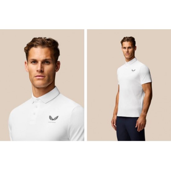 CASTORE Club Essential SS Polo 020 White Mid M