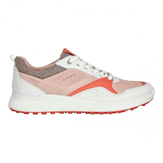 Ecco - Ladies Golf S-Casual White/Apricot