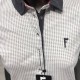 Flag - Polo Gris et Blanc