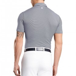 G Fore  - Polo Rayé Onyx/Snow