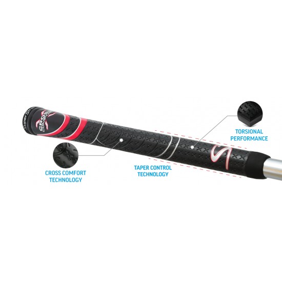 Super Stroke - Grip Half Cord/STD 60 RND Blanc/Citron Vert
