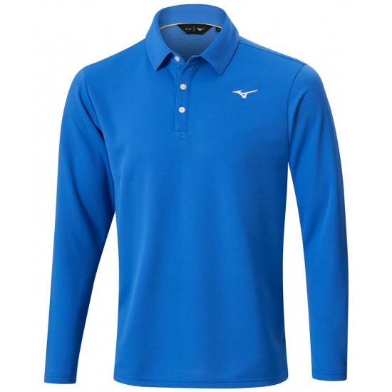 Mizuno - Polo Manche Longue Gris Homme