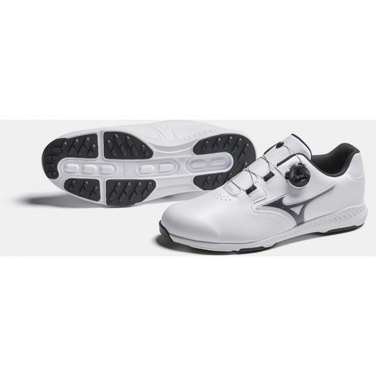 Mizuno - Men Nexlite GS Spikeless Blanc/Gris