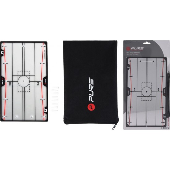 P PURE - Putting Mirror 12 inch 30,5, X18 cm
