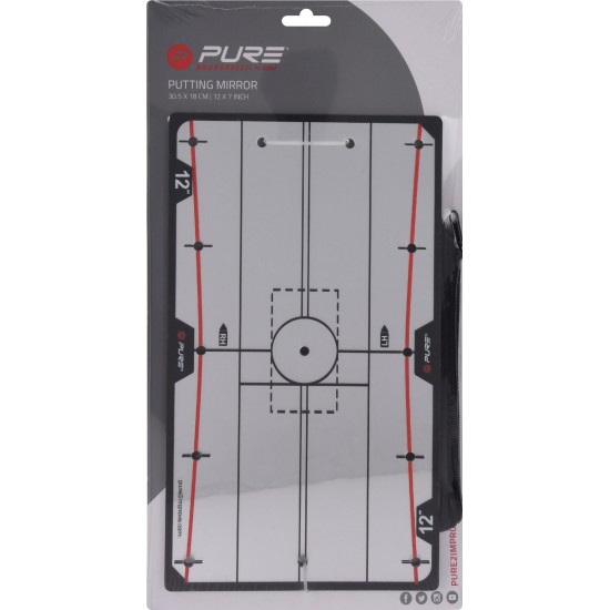 P PURE - Putting Mirror 12 inch 30,5, X18 cm