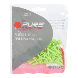 P PURE - Tees étage plastique vert 35 pcs - 34mm - 0.95inch
