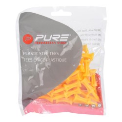 P PURE - Tees étage plastique jaune 30 pcs - 43mm - 1.69inch
