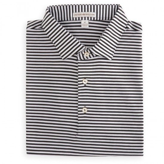 Peter Millar - Polo Hales Performance Blanc et Noir