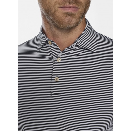 Peter Millar - Polo Hales Performance Blanc et Noir