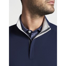 Peter Millar - Stealth Performance Quarter Zip Men Sweater Navy