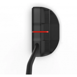 RUNNER - Putter mallet black red AIM (Face 3º/H70 /30g weights)