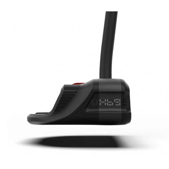 RUNNER - Putter mallet black red AIM (Face 3º/H70 /30g weights)