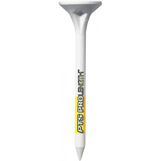 Pride Golf Tee - Tees ProLength 2 3/4 69mm 100 unités Blanc et Jaune