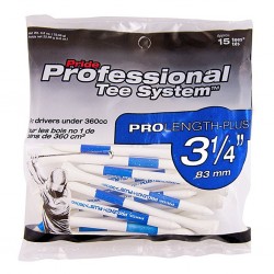 Pride Golf Tee - Tees ProLength-Plus 3 1/4" 83mm 15 unitats Blanc et Bleu