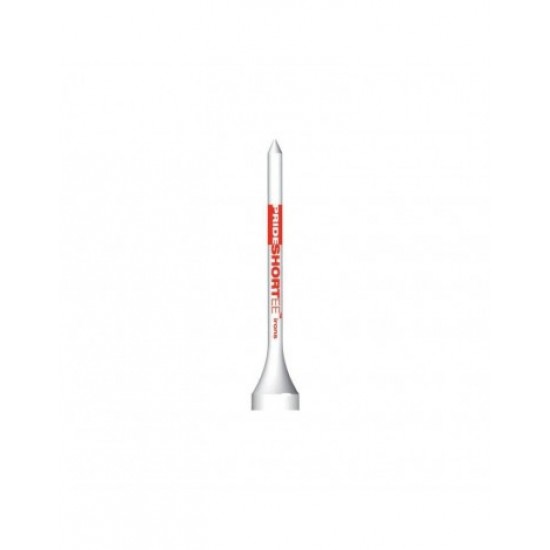 Pride Golf Tee - Tees Shortee 2 1/8 53mm 120 unités Blanc et Rouge