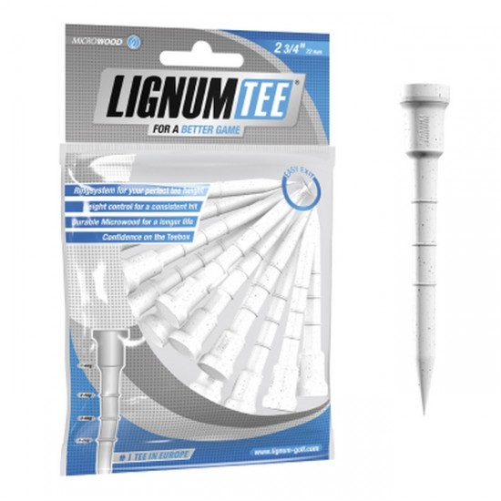 Lignum Tee - Tees 2 3/4 72mm 12 unidades Blancos