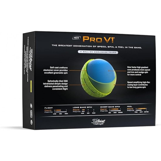 TITLEIST - PRO V1 2025 12 balles