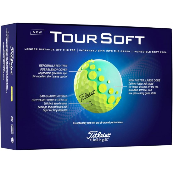 TITLEIST - TOUR SOFT 12 balles