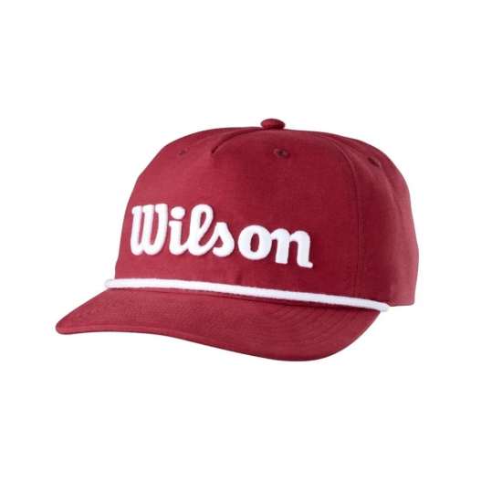 WILSON - Retro Rope Snapback Burgundy Cap OSFA