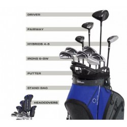 WILSON - Men's PlayerFit™ Graphite Complete Set with Cart Bag