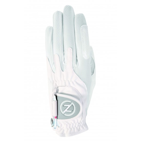 Zero Friction - Guant Ladies Performance Synthetic Golf glove White RH