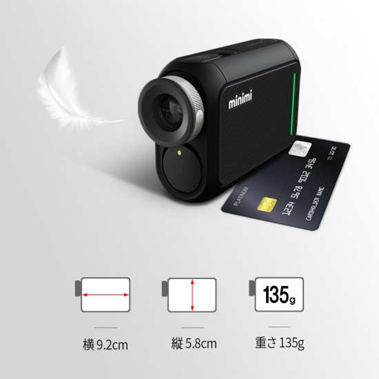 CaddyTalk - Minimi Laser Golf Rangefinder Noir