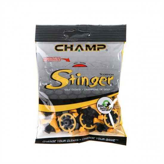 Champ - Crampons Scorpion Stinger Noir et Jaune 18 unités