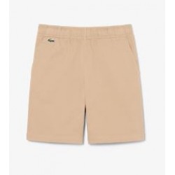 LACOSTE - Bermuda chino twill de coton stretch JUNIOR
