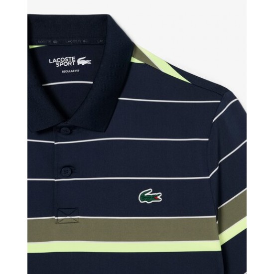 LACOSTE - Camisa Cuello Bord-Cotes mangua corta