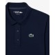 LACOSTE - Camisa de manga larga con cuello acanalado para mujer