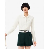 LACOSTE - Camisa de màniga llarga amb coll acanalat per a dona