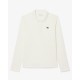 LACOSTE - Camisa de manga larga con cuello acanalado para mujer