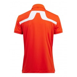 J.Lindeberg - Polo Men KV Regular Fit Golf G016 Tangerine Tango