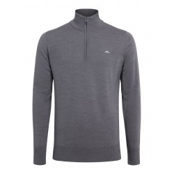 J.Lindeberg - Sweater Men Kian Zipped 9363 Grey Melange