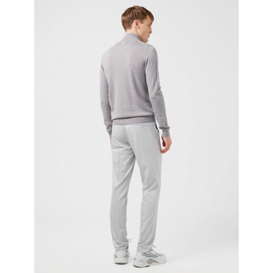J.Lindeberg - Sweater Men Kian Zipped 9363 Grey Melange