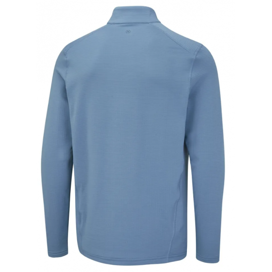 Ping - Edwin Mens Half Zip Midlayer - Stone Blue