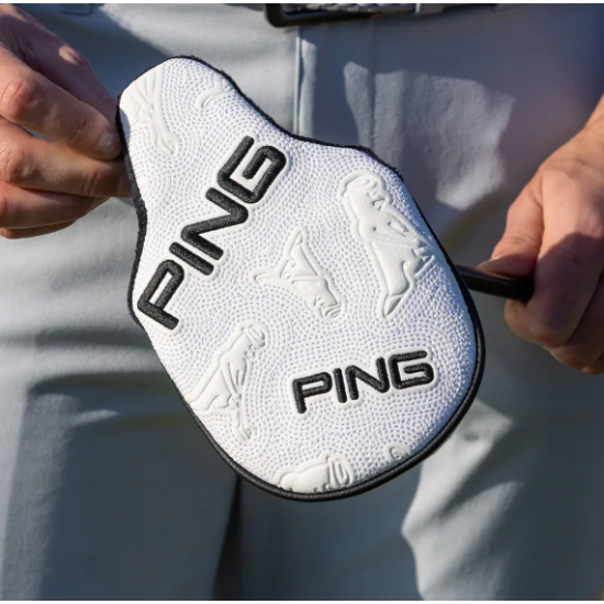 PING - Icon Mallet Putter Headcover - White