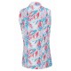 PING - Penola Ladies Printed Sleeveless Polo Shirt