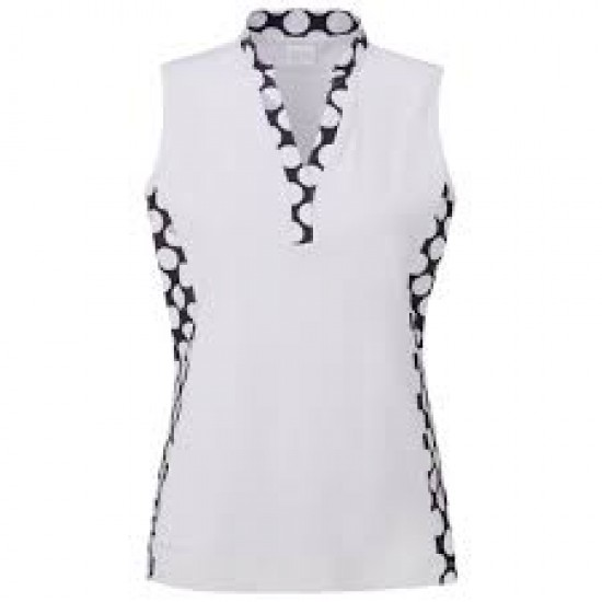 acheter Ping - Femme Polo Bardot White/Black Multi