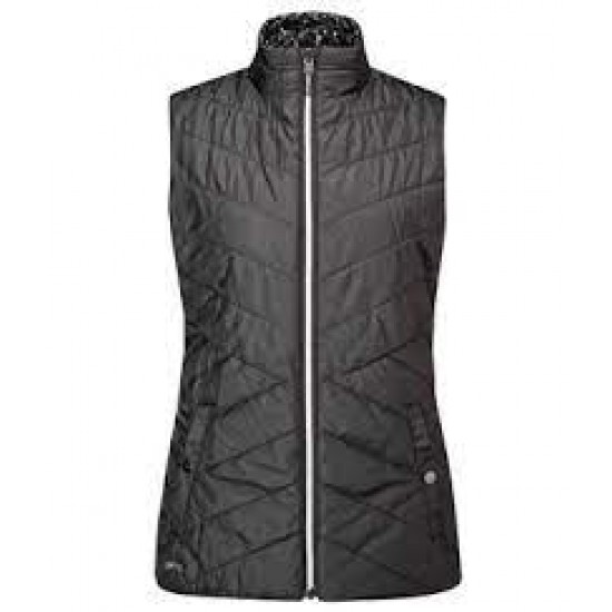 PING - Mujer Reversible Vest Cece Black Multi/Black