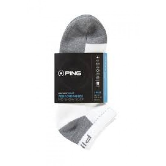 PING - Chaussettes Sensorcool no show 2 Pack WHite/White