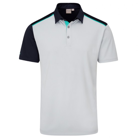 PIng - Hombre Polo Mack Pearl Grey/Navy Multi comprar PIng - Hombre Polo Mack Pearl Grey/Navy Multi