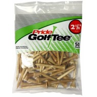 Pride Golf Tee - Tees 2 1/8" 53mm 50 unidades Madera