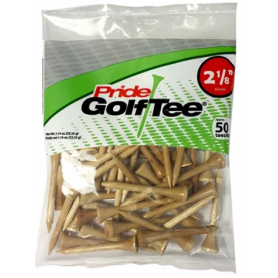 Pride Golf Tee - Tees 2 1/8 53mm 50 unités Bois