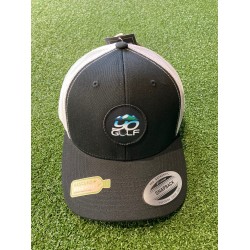 YOGOLF - Casquette Retro Trucker FL6606RT Black/White
